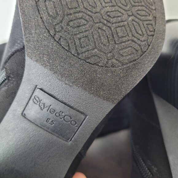 NEW Style & Co Addyy Womens 8.5 High Boots Wide Calf Textile Upper 6CT - Picture 10 of 11